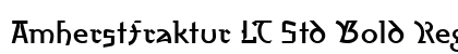 AmherstFraktur LT Std Bold Regular Font Preview
