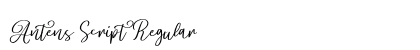 Antens Script Regular preview