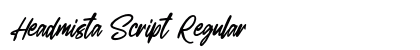 Headmista Script Regular preview Headmista Script Regular preview