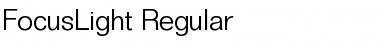 FocusLight Regular Font