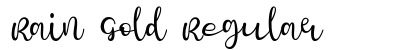 Rain Gold Regular Font Preview