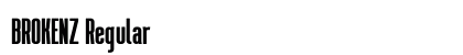 BROKENZ Regular Font Preview