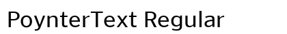 PoynterText Regular preview PoynterText Regular preview
