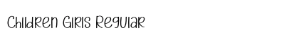 Children Girls Regular Font Children Girls Regular Font Preview