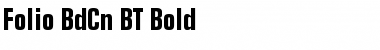 Folio BdCn BT Bold Font