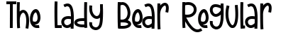 The Lady Bear Regular Font Preview