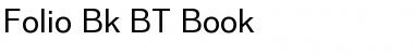 Download Folio Bk BT Font