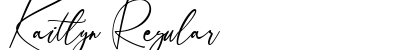 Kaitlyn Regular Font Preview