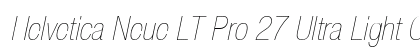 Helvetica Neue LT Pro 27 Ultra Light Condensed Oblique font free download