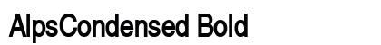 AlpsCondensed Bold preview