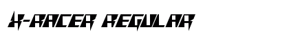 X-Racer Regular Font Preview