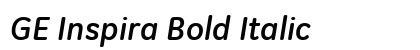 GE Inspira Bold Italic Font Preview