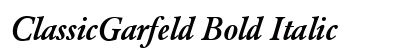 ClassicGarfeld Bold Italic preview ClassicGarfeld Bold Italic preview