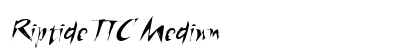 Riptide ITC Medium Font Preview