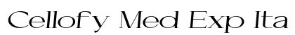 Cellofy Med Exp Ita Italic preview Cellofy Med Exp Ita Italic preview