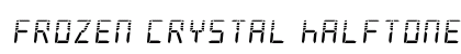 Frozen Crystal Halftone Regular Font Preview