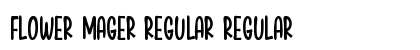 Flower Mager Regular Regular Font Preview