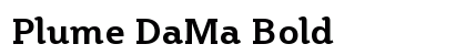 Plume DaMa Bold Font Preview