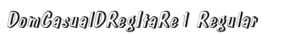 DomCasualDRegItaRe1 Regular Font Preview