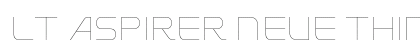 LT Aspirer Neue Thin Hairline Regular Font Preview