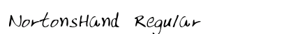 NortonsHand Regular font free download