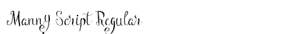 Manny Script Regular preview
