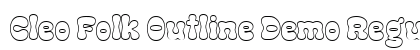Cleo Folk Outline Demo Regular Font Cleo Folk Outline Demo Regular Font Preview