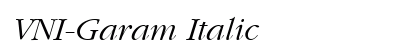 VNI-Garam Italic preview