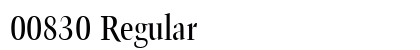 00830 Regular Font Preview
