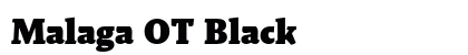 Malaga OT Black font free download