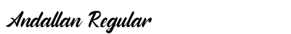 Andallan Regular Font Preview