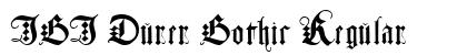 JGJ Durer Gothic Regular Font Preview