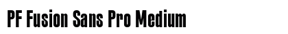 PF Fusion Sans Pro Medium Preview