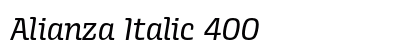 Alianza Italic 400 font free download