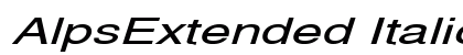 AlpsExtended Italic preview