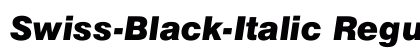 Swiss-Black-Italic Regular font free download