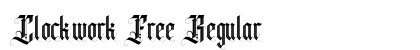 Clockwork Free Regular font free download