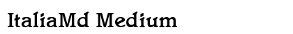 ItaliaMd Medium font free download