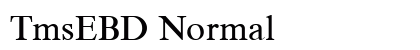 TmsEBD Normal Font Preview