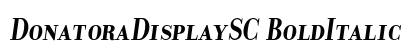 DonatoraDisplaySC BoldItalic preview