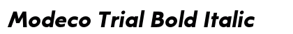 Modeco Trial Bold Italic Font Preview