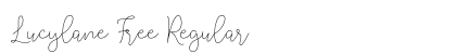 Lucylane Free Regular Font Lucylane Free Regular Font Preview