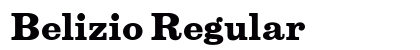 Belizio Regular preview Belizio Regular preview