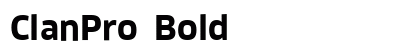 ClanPro Bold preview