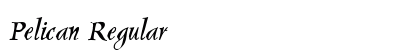 Pelican Regular Font Preview