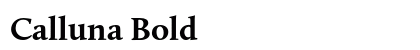 Calluna Bold Font Calluna Bold Font Preview