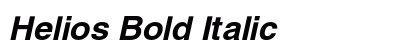 Helios Bold Italic Font Helios Bold Italic Font Preview