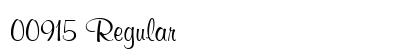 00915 Regular Font Preview