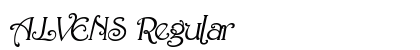 ALVENS Regular Font Preview