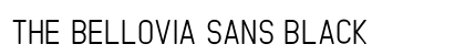 The Bellovia Sans Black preview